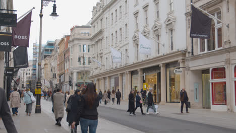 Außenansicht-Von-Luxusmarkengeschäften-In-Der-Bond-Street-Mayfair,-London,-Großbritannien